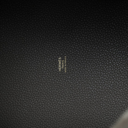 Hermes Taurillon Clemence Picotin Lock 22 MM Gris Asphalte 8 of 10