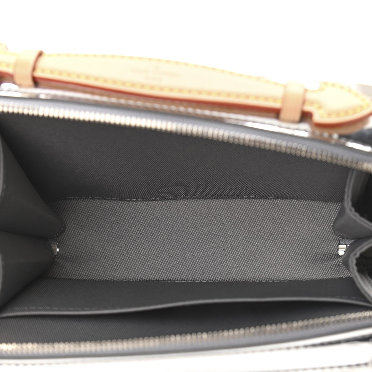 Monogram Mirror Handle Trunk Silver
