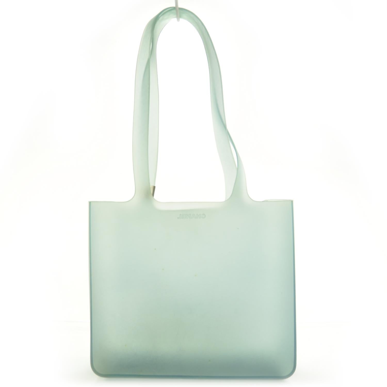 Chanel Jelly Rubber Tote Green 4 of 7