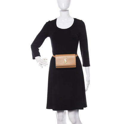 Saint Laurent Smooth Calfskin Monogram Kate Belt Bag Cork 2 of 9