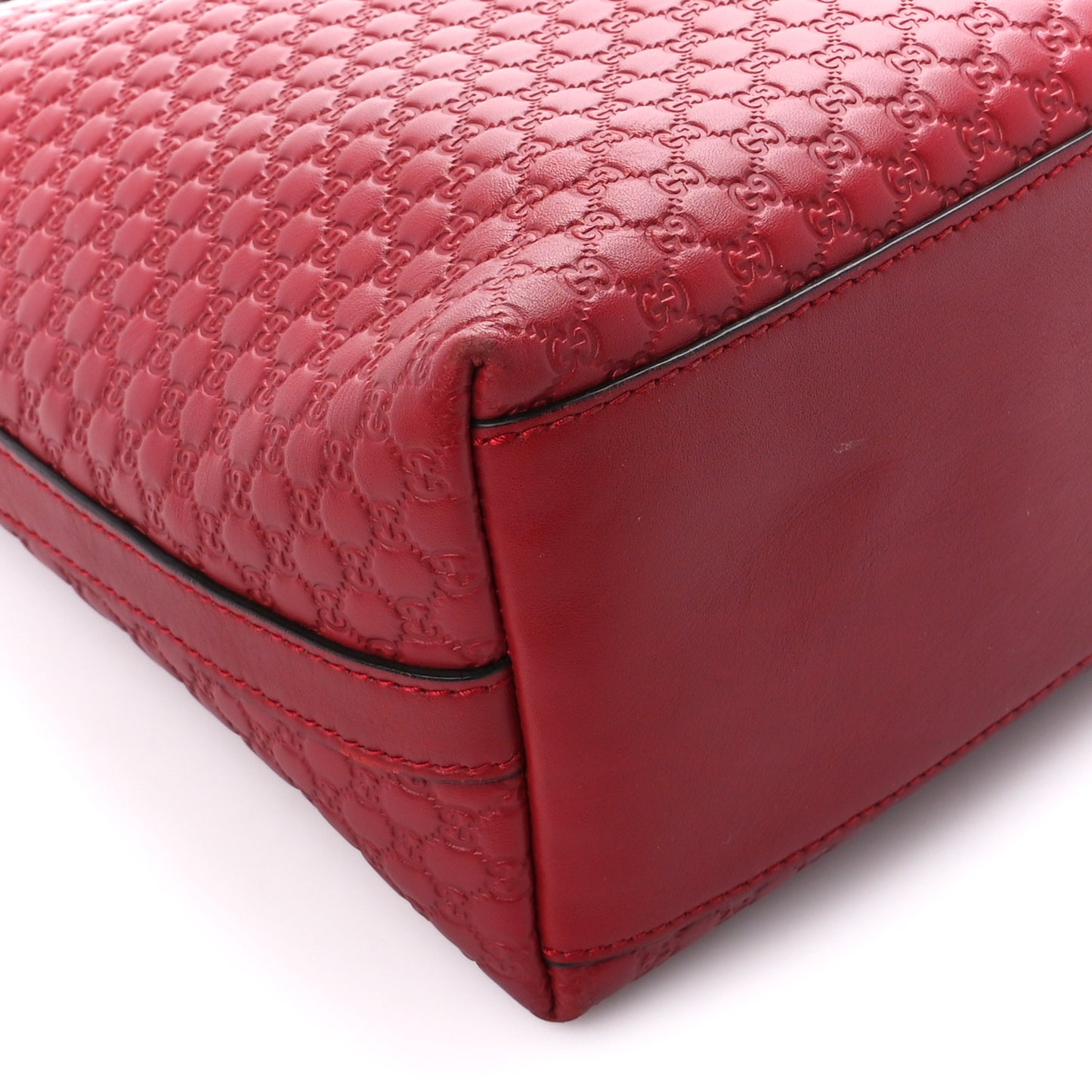 Soft Microguccissima Margaux Shoulder Bag Red