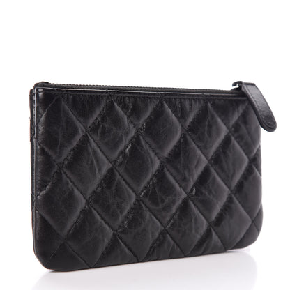 Chanel Aged Calfskin Quilted Small Reissue Cosmetic Case So Black 3 of 7