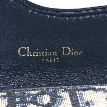 Christian Dior Oblique Saddle Card Holder Blue 6 of 7