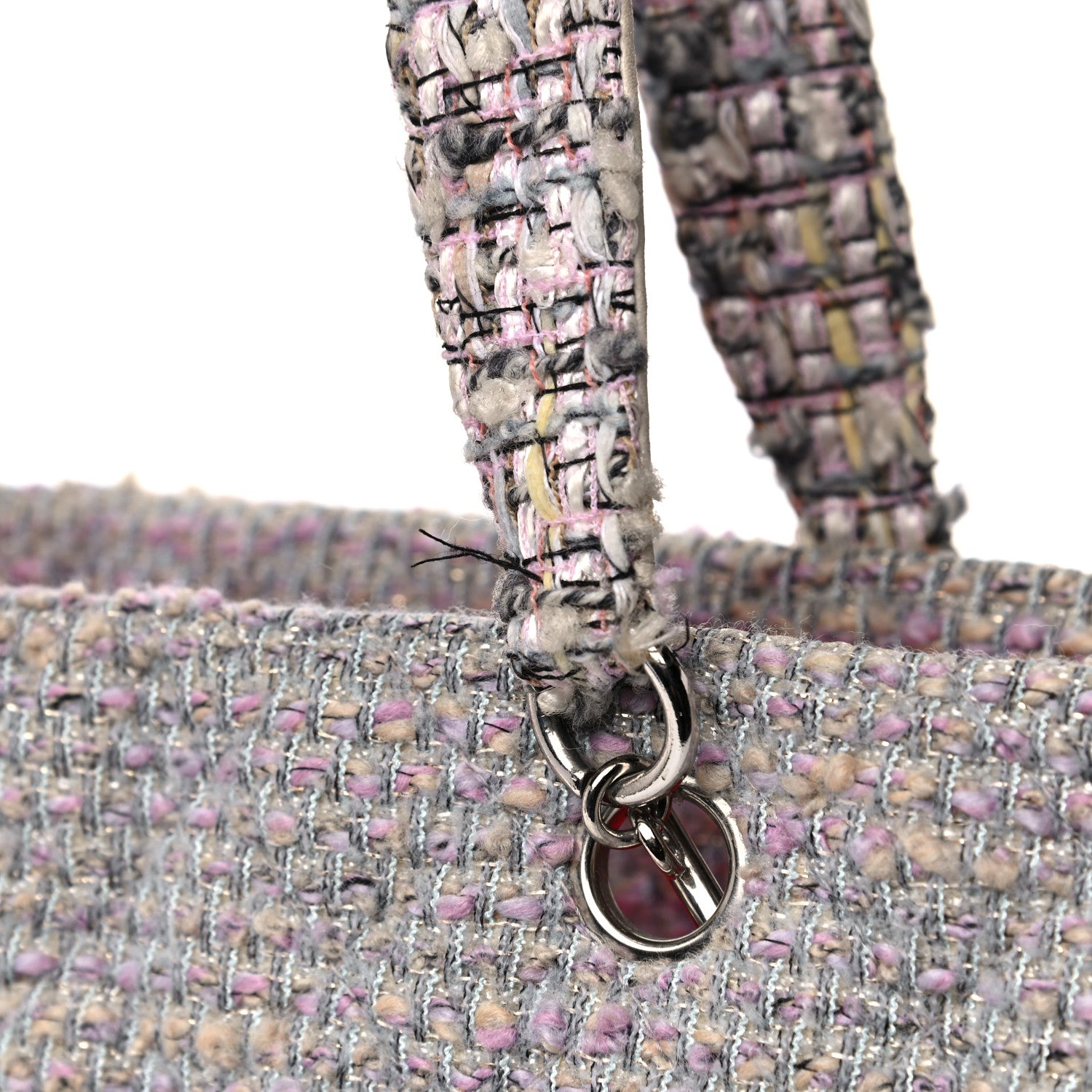 Chanel Tweed Quilted Cambon Tote Grey 9 of 11