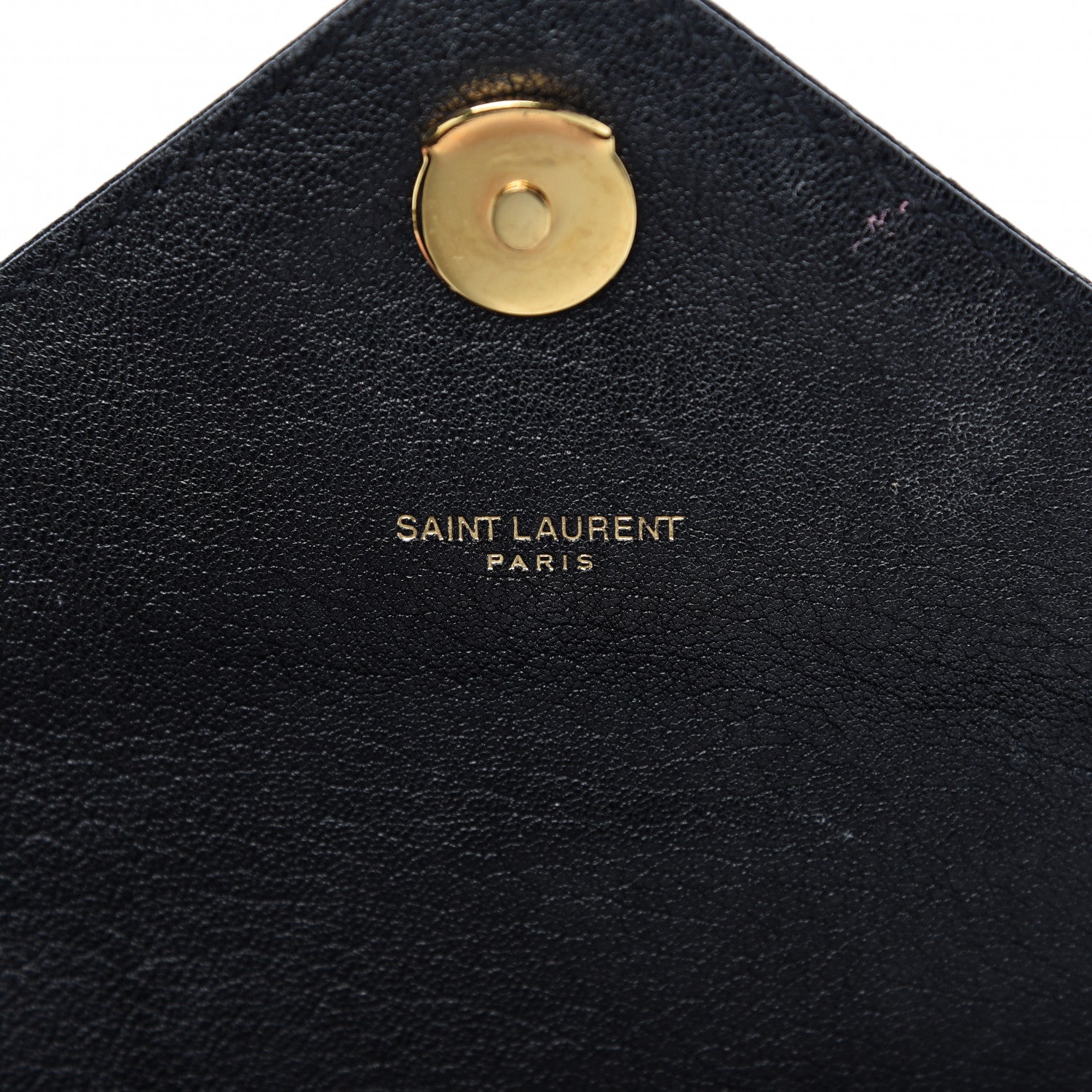 Saint Laurent Sheepskin Matelasse Chevron Monogram Medium College Bag Black 9 of 10