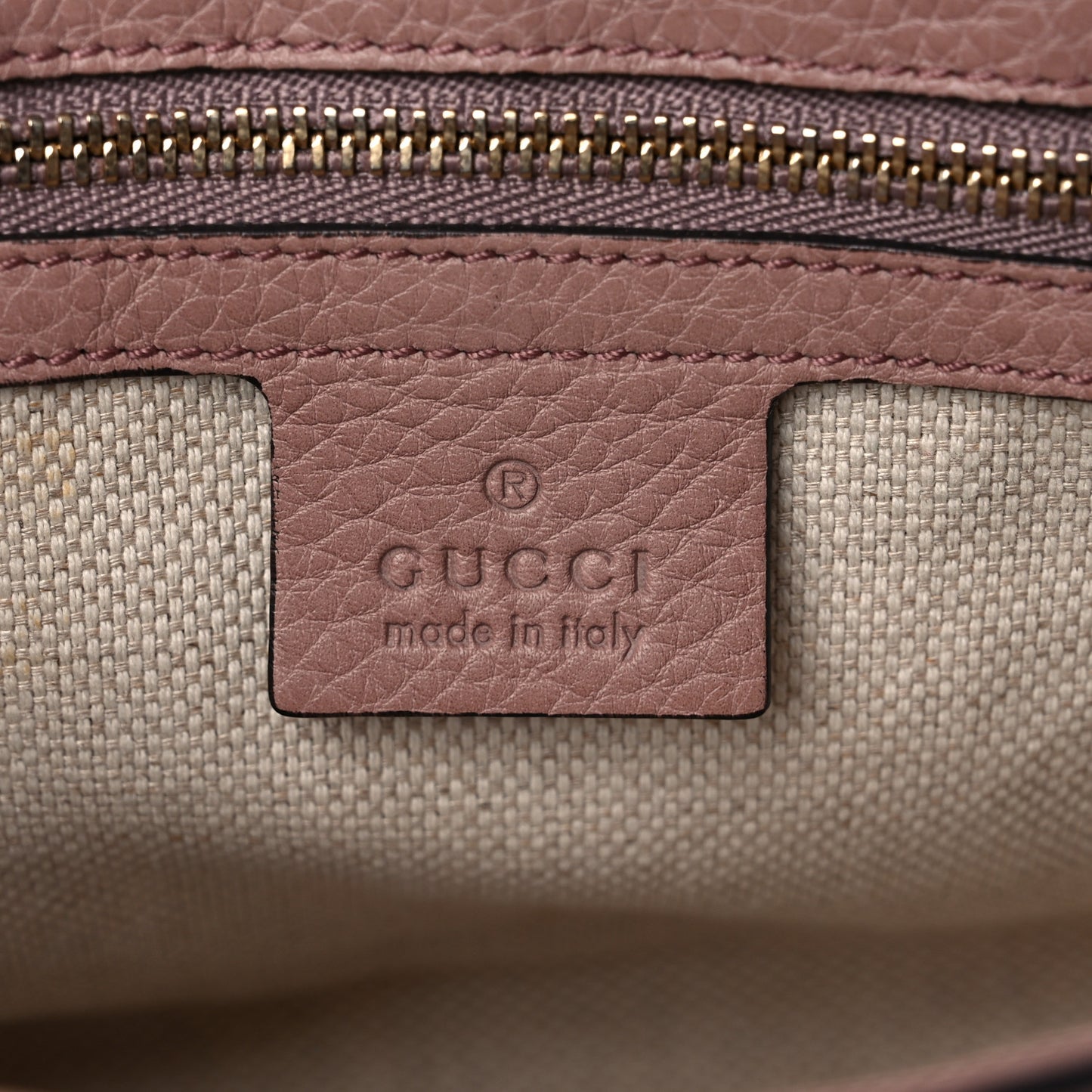 Pebbled Calfskin Medium Soho Flap Crossbody Pale Pink