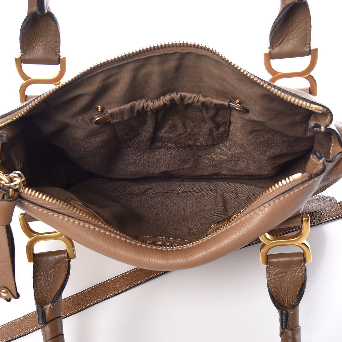 Calfskin Medium Marcie Satchel Nut