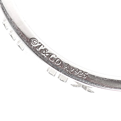 Tiffany Sterling Silver Narrow Atlas Pierced Ring 67 11.75 5 of 6