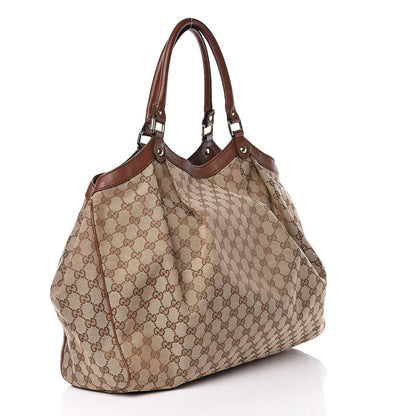 Gucci Monogram Large Sukey Tote Brown 3 of 14