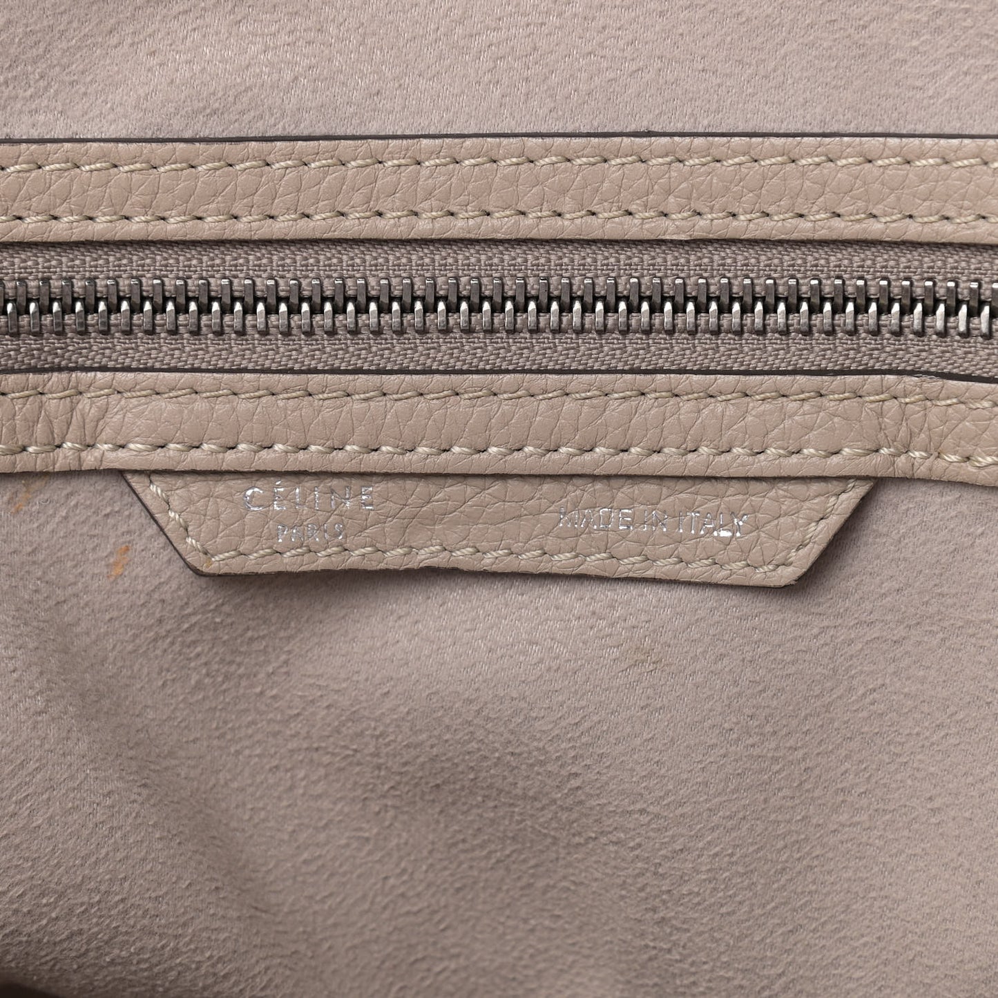 Drummed Calfskin Mini Luggage Dune