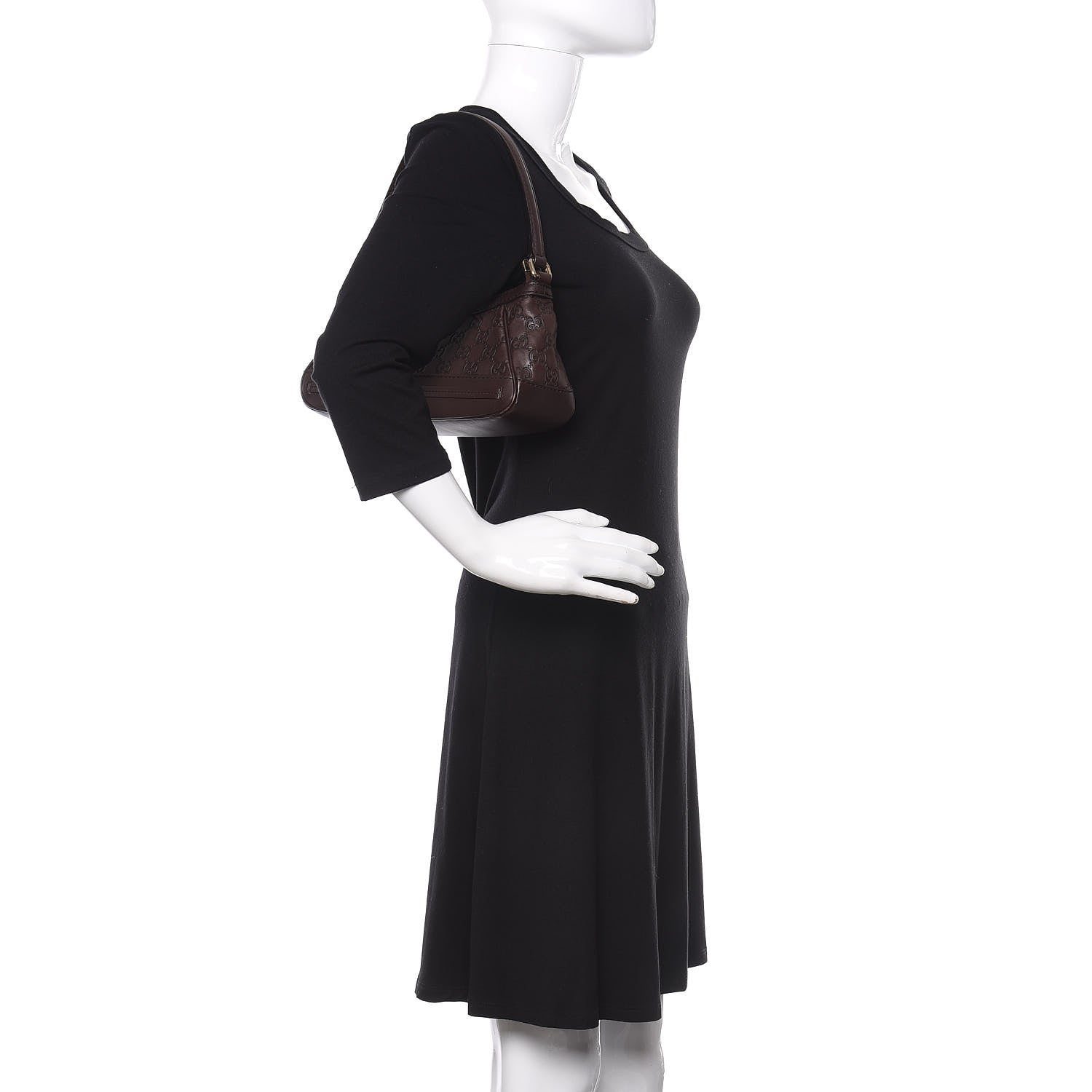 Gucci Guccissima Small Mayfair Shoulder Bag Brown 2 of 9
