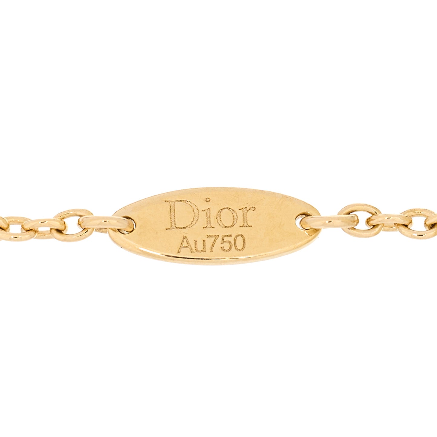 18K Yellow Gold Diamond Mother of Pearl Rose Des Vents Bracelet