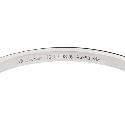 Cartier 18K White Gold Small LOVE Bracelet 15 5 of 7