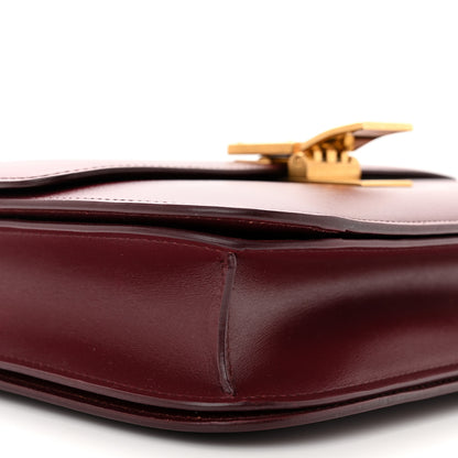 Celine Box Calfskin Medium Classic Box Flap Bag Burgundy 9 of 12