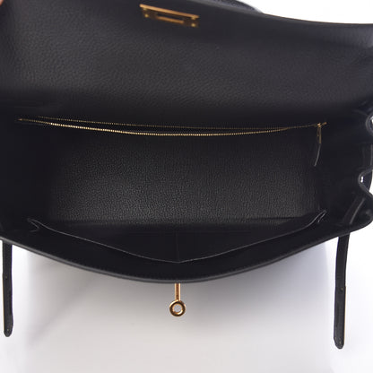 Hermes Togo Kelly Retourne 32 Black 7 of 40