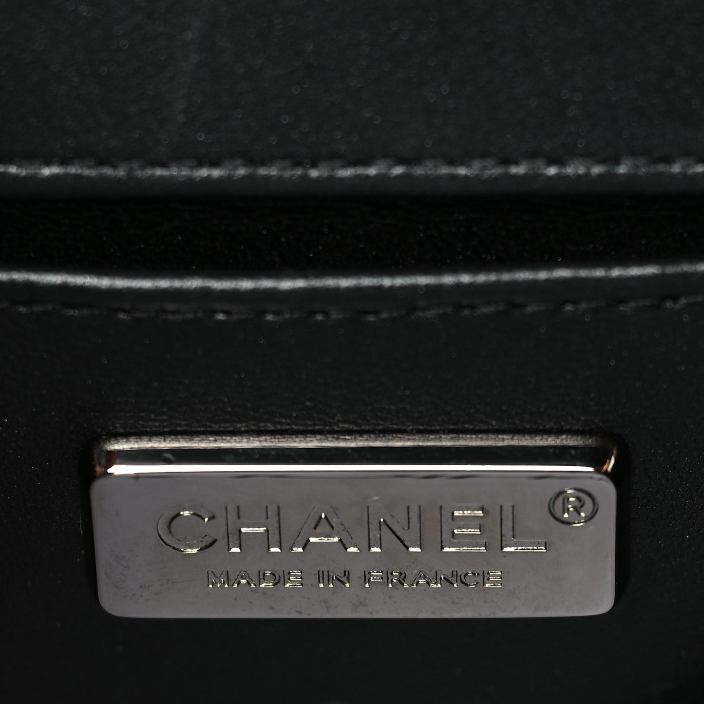 Galuchat Stingray Small Boy Flap Black Silver