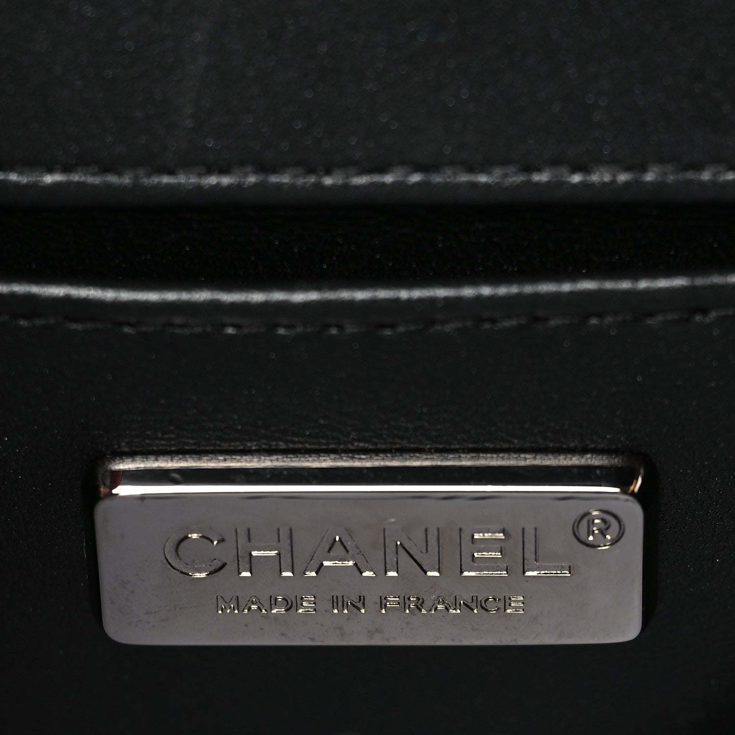 Chanel Galuchat Stingray Small Boy Flap Black Silver 5 of 9