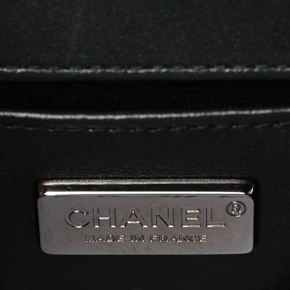 Chanel Galuchat Stingray Small Boy Flap Black Silver 5 of 9