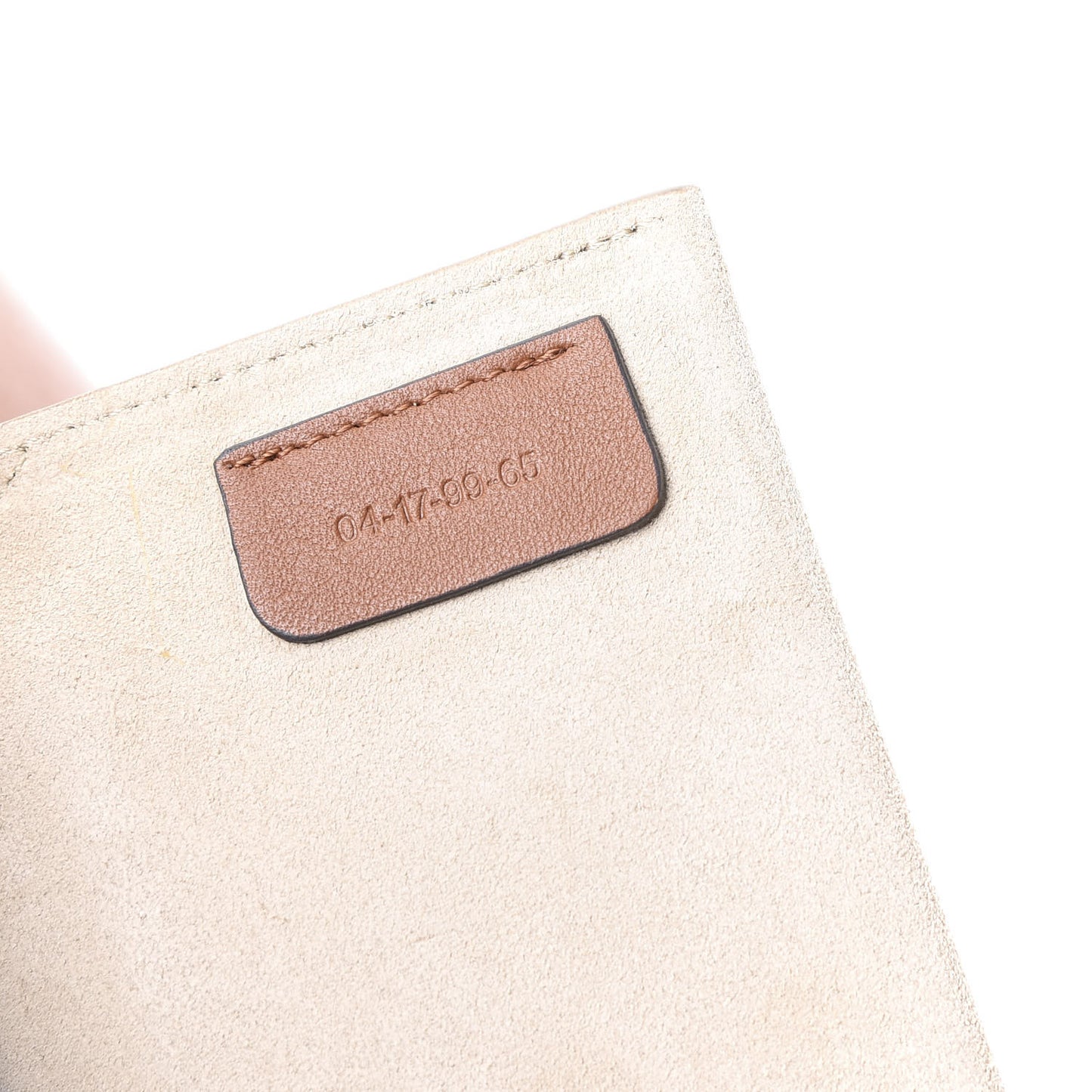 Suede Calfskin Small Faye Shoulder Bag Tobacco