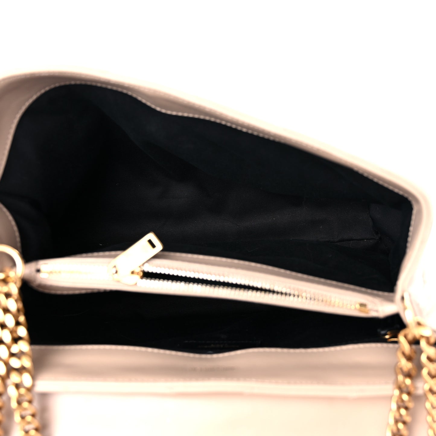 Calfskin Y Quilted Monogram Medium Loulou Chain Satchel Dark Beige