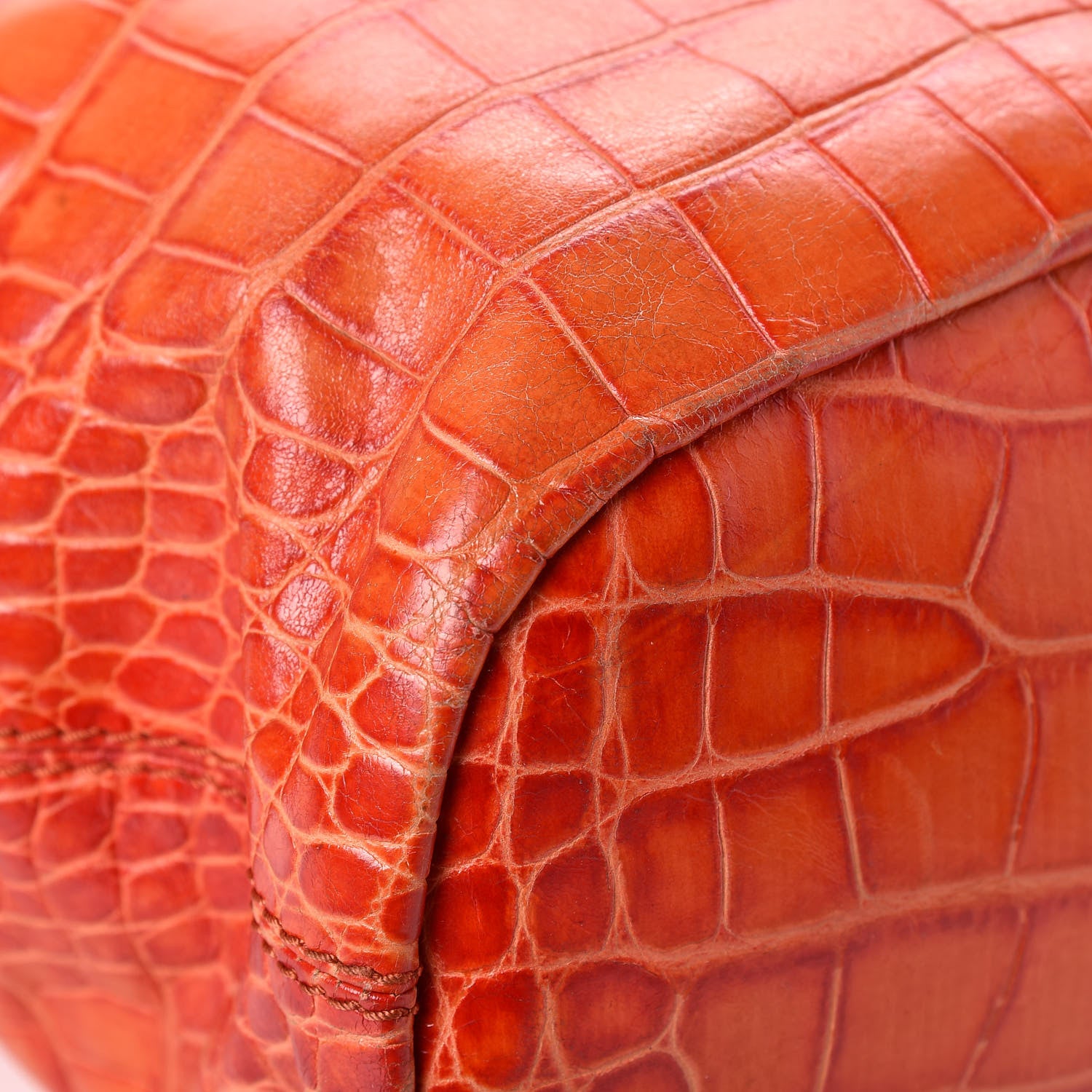 Givenchy Calfskin Crocodile Embossed Medium Nightingale Orange 22 of 22