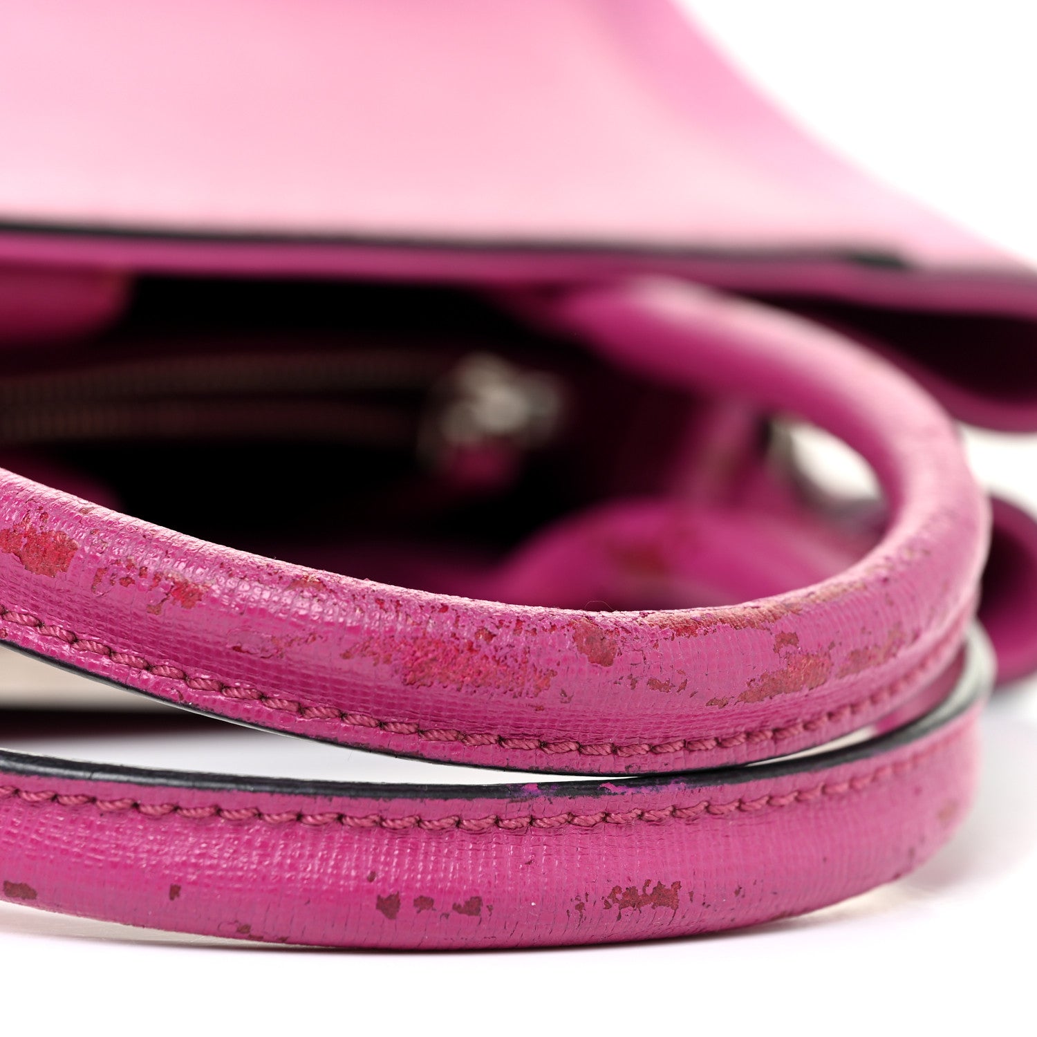 Fendi Vitello Elite Petite 2Jours Tote Magenta 23 of 23