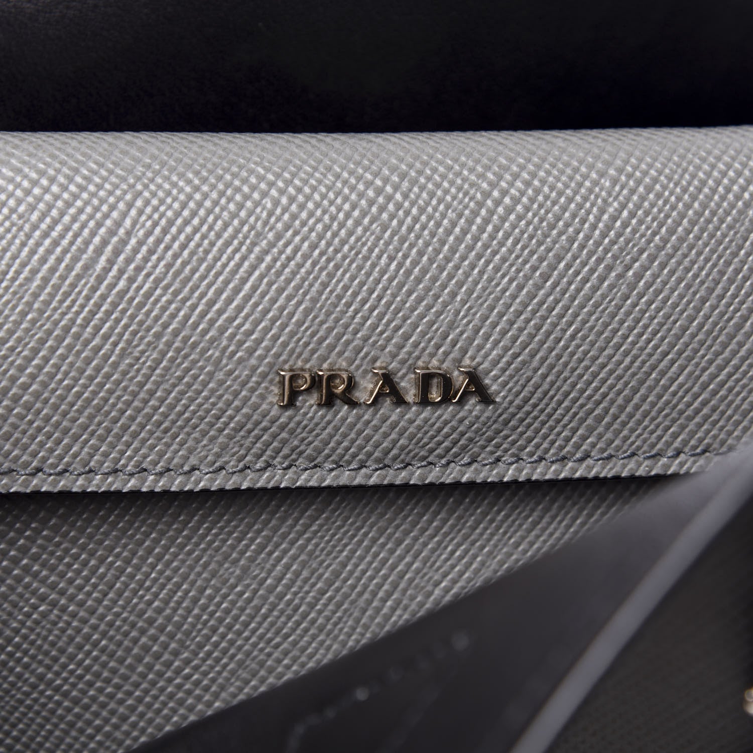 Prada Saffiano Cuir Large Double Bag Marmo 9 of 10