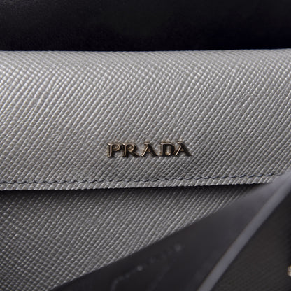 Prada Saffiano Cuir Large Double Bag Marmo 9 of 10