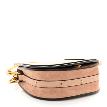 Chloe Calfskin Suede Small Nile Bracelet Bag Biscotti Beige 4 of 9