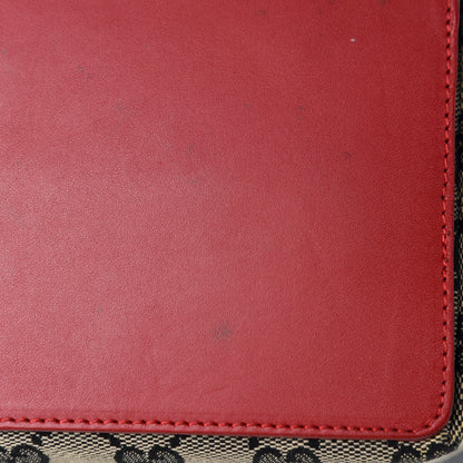 Gucci Monogram Large Bucket Tote Navy Red 9 of 12