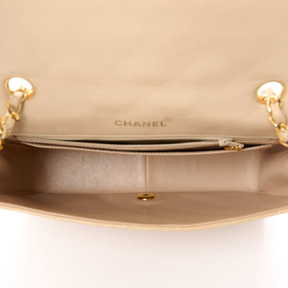 Chanel Lambskin Quilted Medium Single Flap Beige 5 of 15