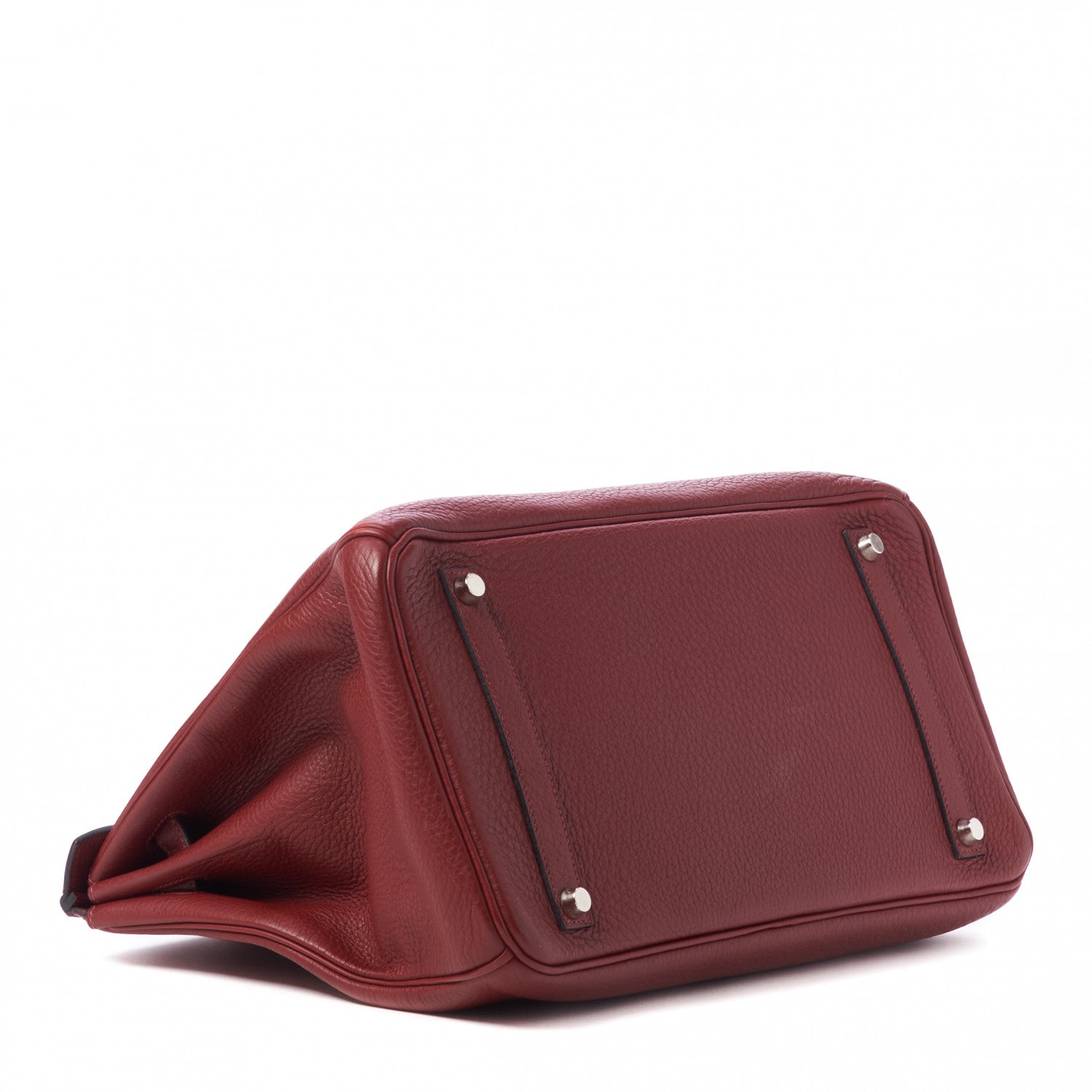 Hermes Taurillon Clemence Birkin 35 Rouge H 4 of 30