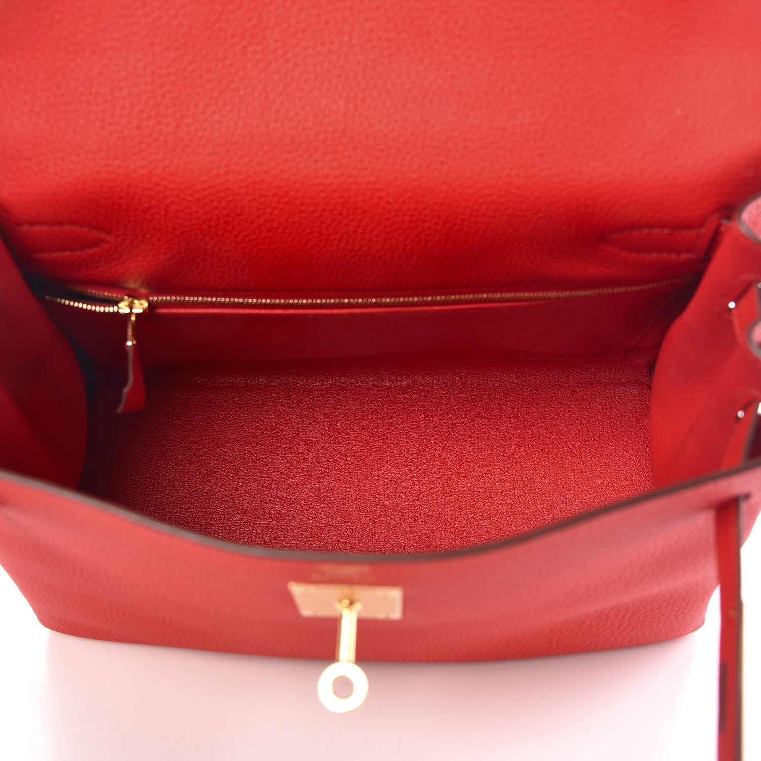 Hermes Togo Kelly Retourne 28 Rouge De Coeur 7 of 41