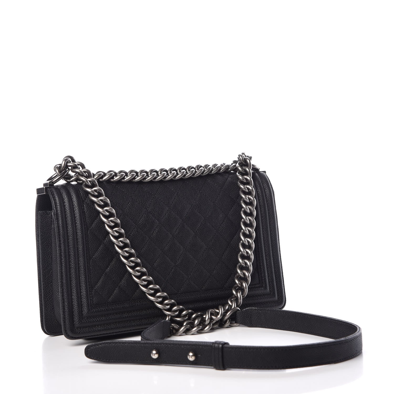 Chanel Caviar Quilted Medium Boy Flap Black 3 of 11