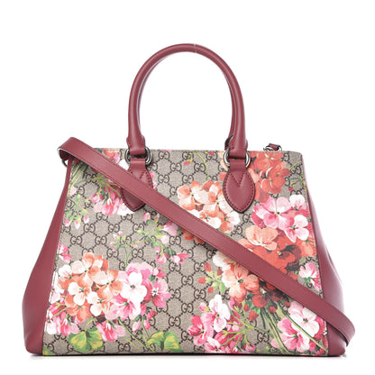Gucci Soft GG Supreme Monogram Blooms Top Handle Bag Beige Multicolor Dry Rose 1 of 10