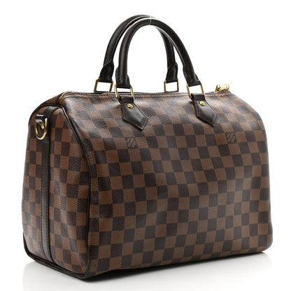 Louis Vuitton Damier Ebene Speedy Bandouliere 30 2 of 9