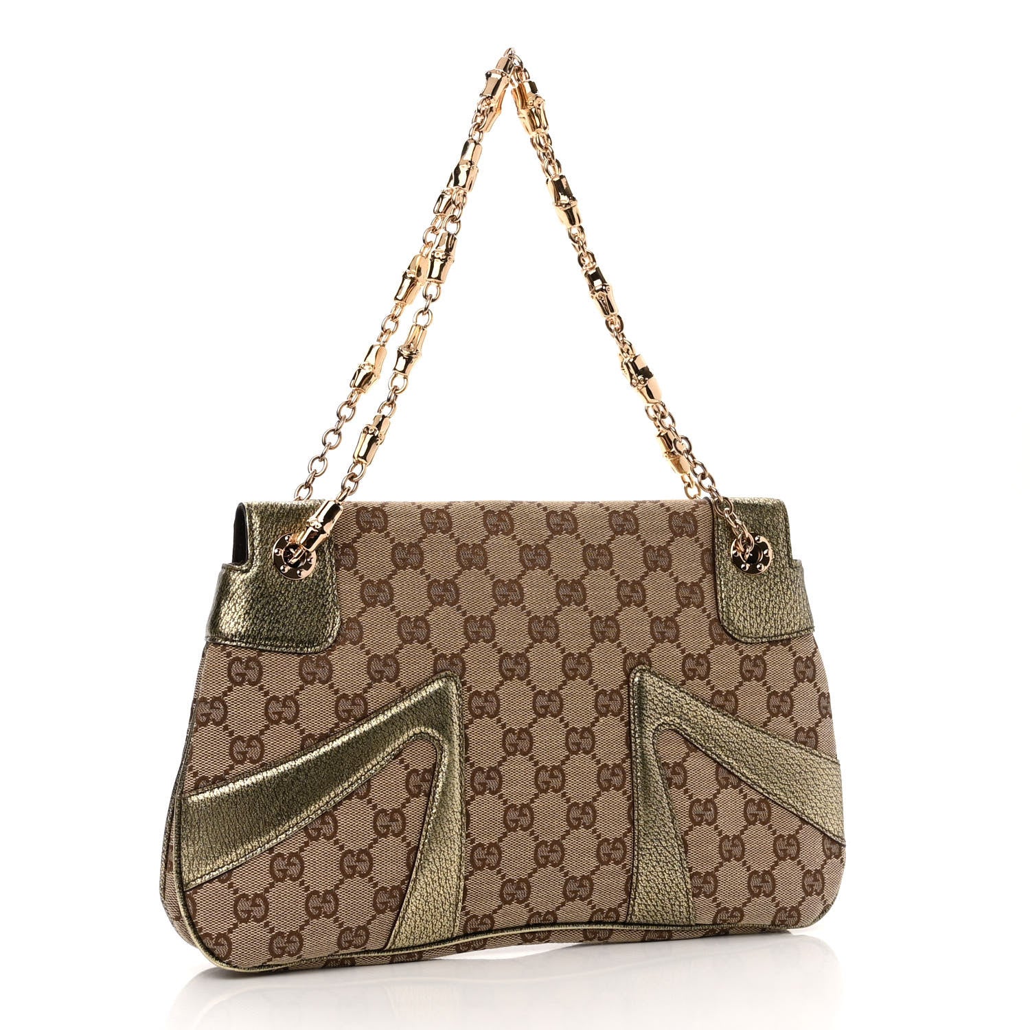 Gucci Monogram Tom Ford Jeweled Dragon Bag Gold 3 of 10