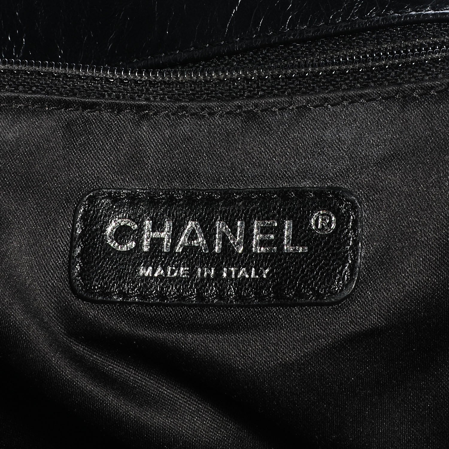 Chanel Glazed Calfskin Twisted Maxi Flap Black 7 of 8