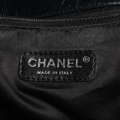 Chanel Glazed Calfskin Twisted Maxi Flap Black 7 of 8