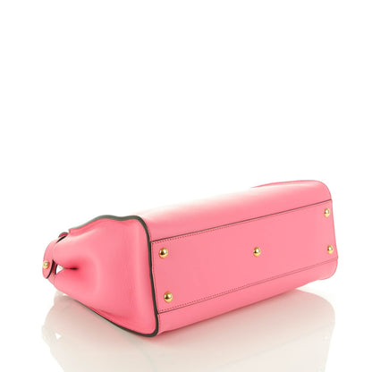 Fendi Vitello Seta Medium Peekaboo Iconic Satchel Pink 4 of 7