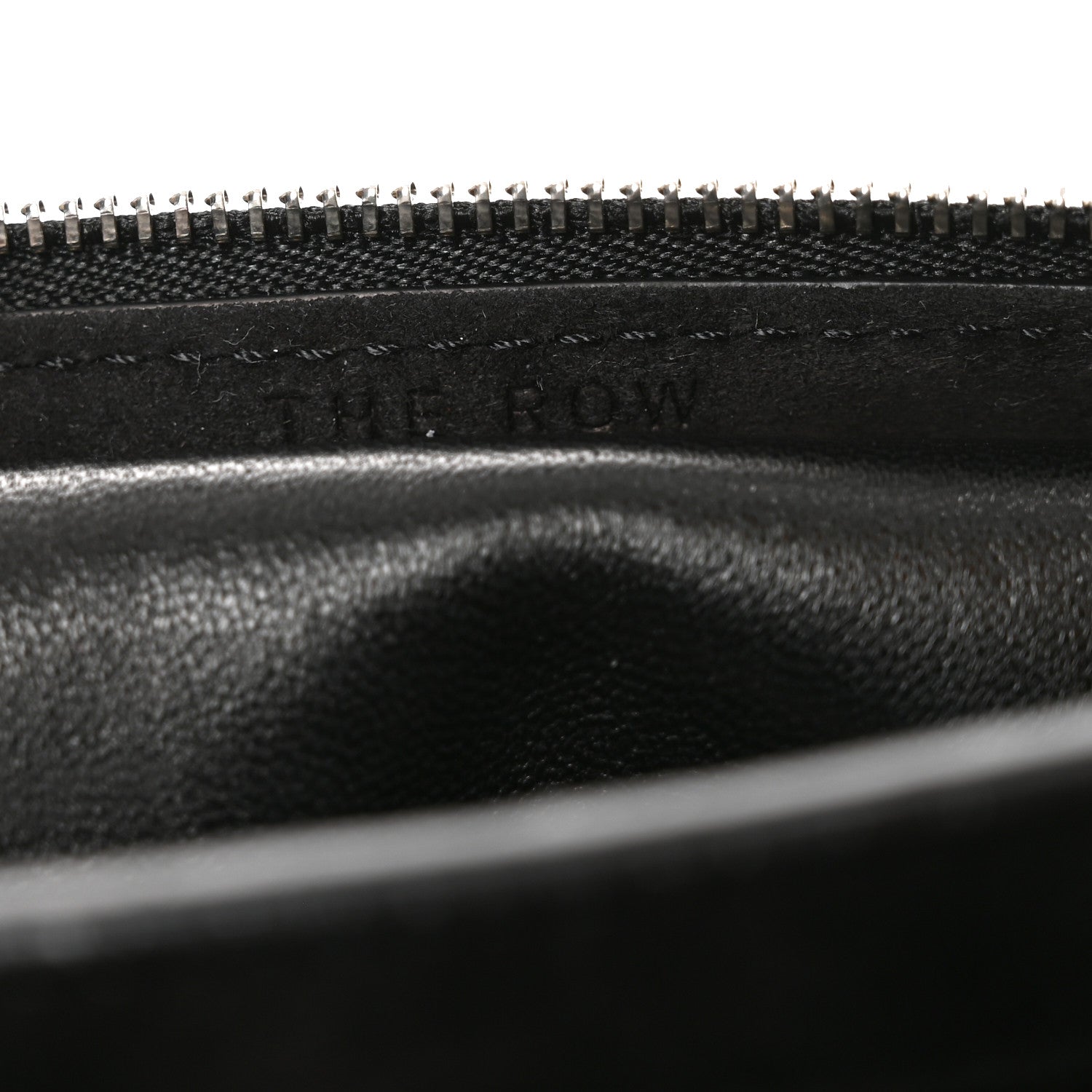 The Row Suede Small Slouchy Banana Bag Black 6 of 9