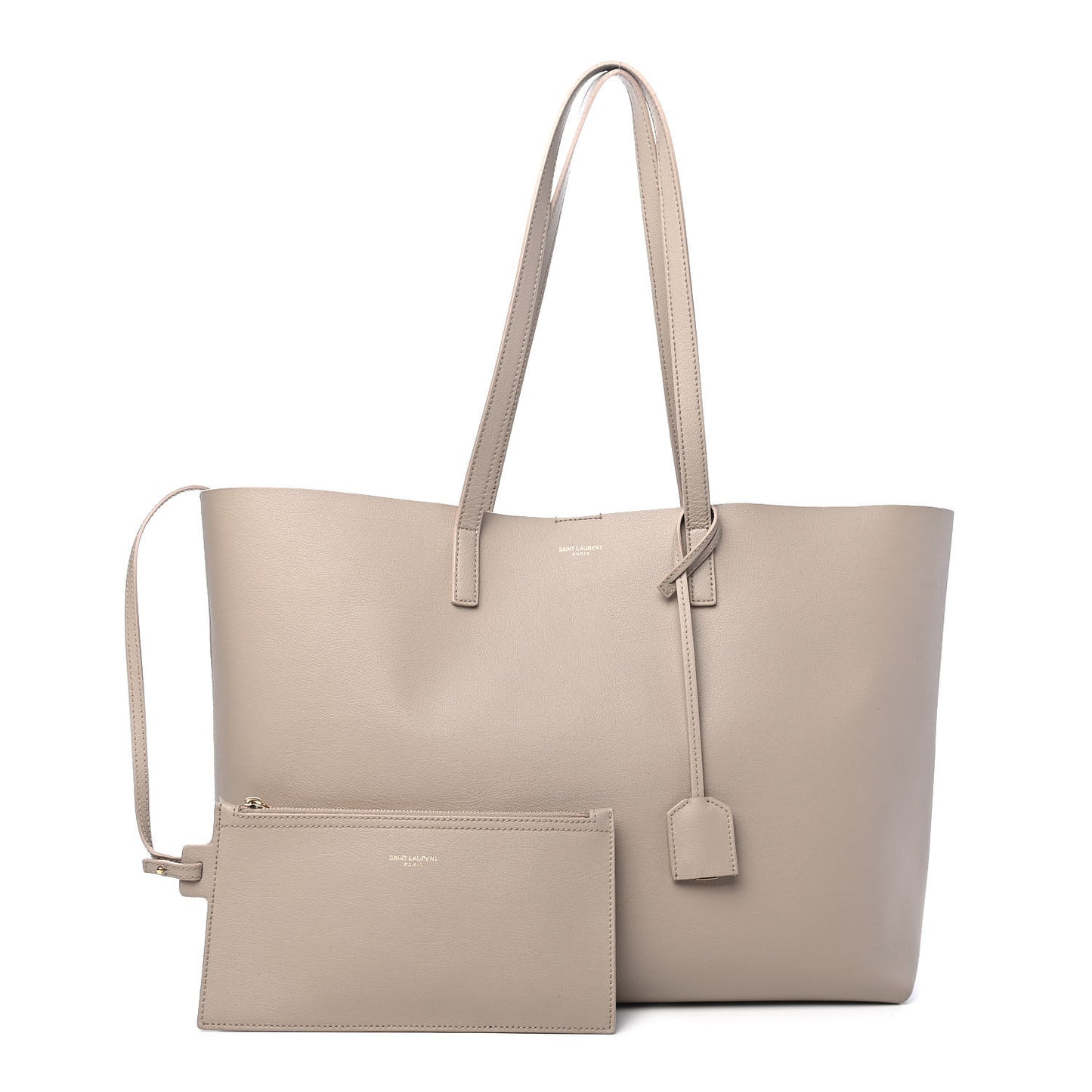 Calfskin Large Shopping Tote Natural