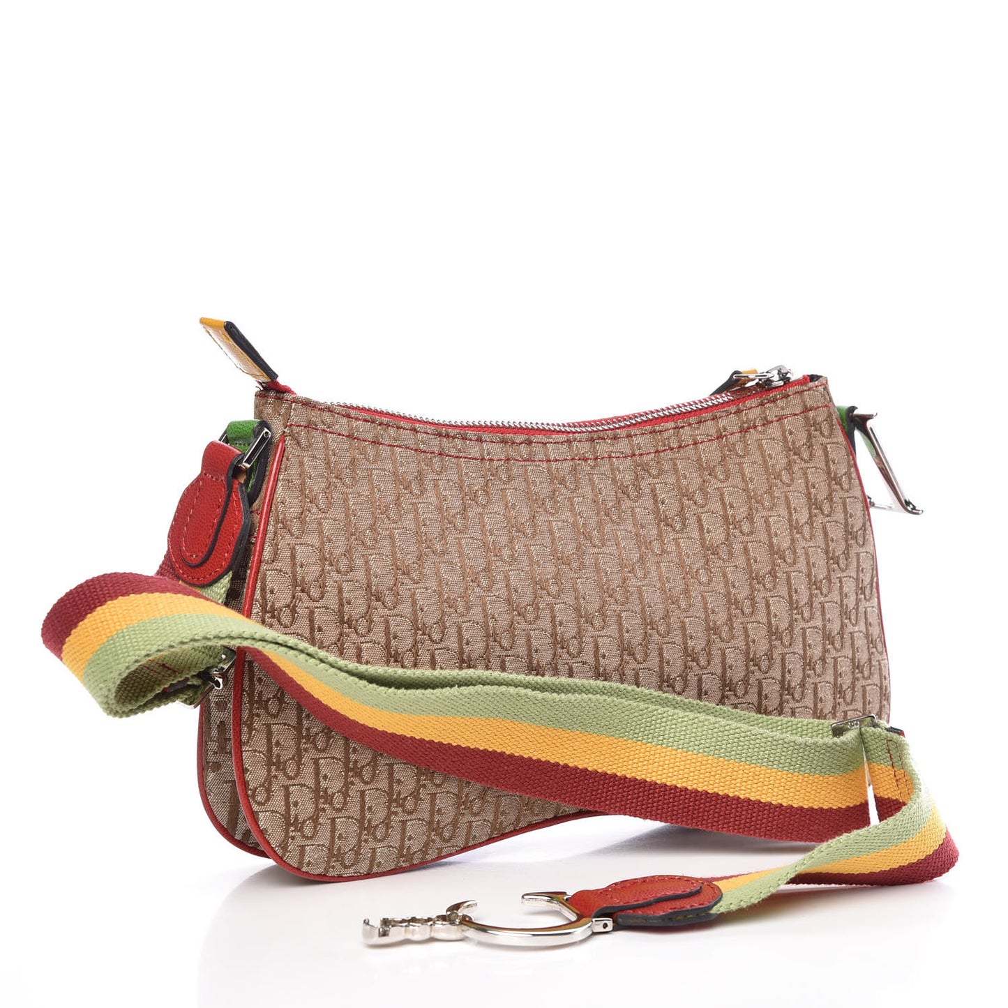 Monogram Rasta Double Saddle Beige