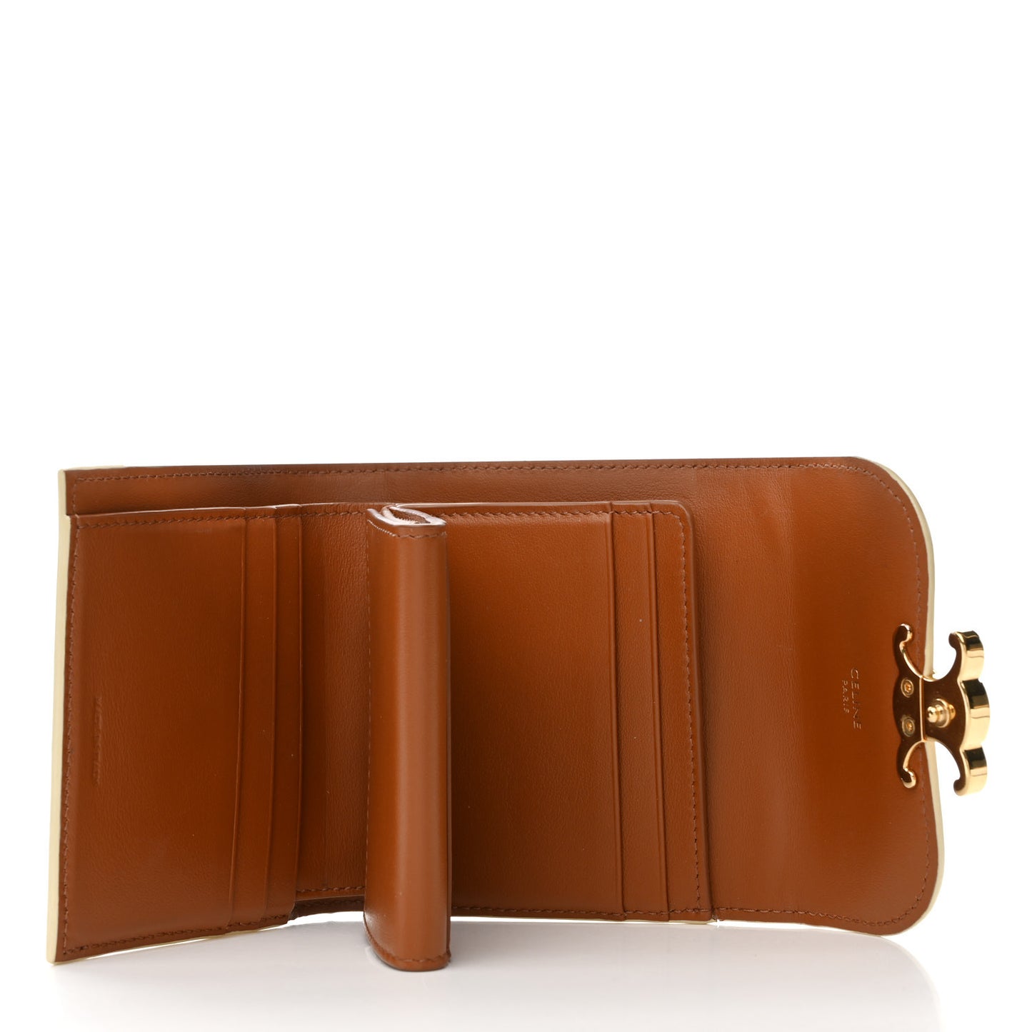 Triomphe Canvas Small Triomphe Wallet White