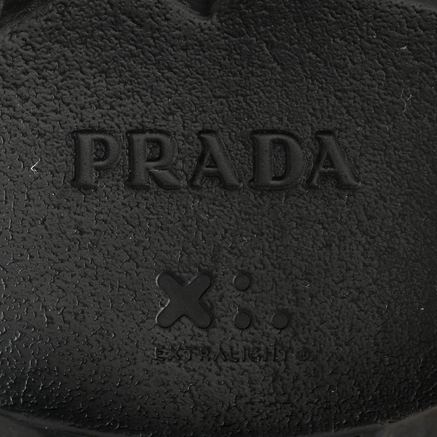 Prada Spazzolato Rois Re-Nylon Metal Triangle Logo Monolith Pouch Pocket 55mm Boots 39.5 Black 7 of 10