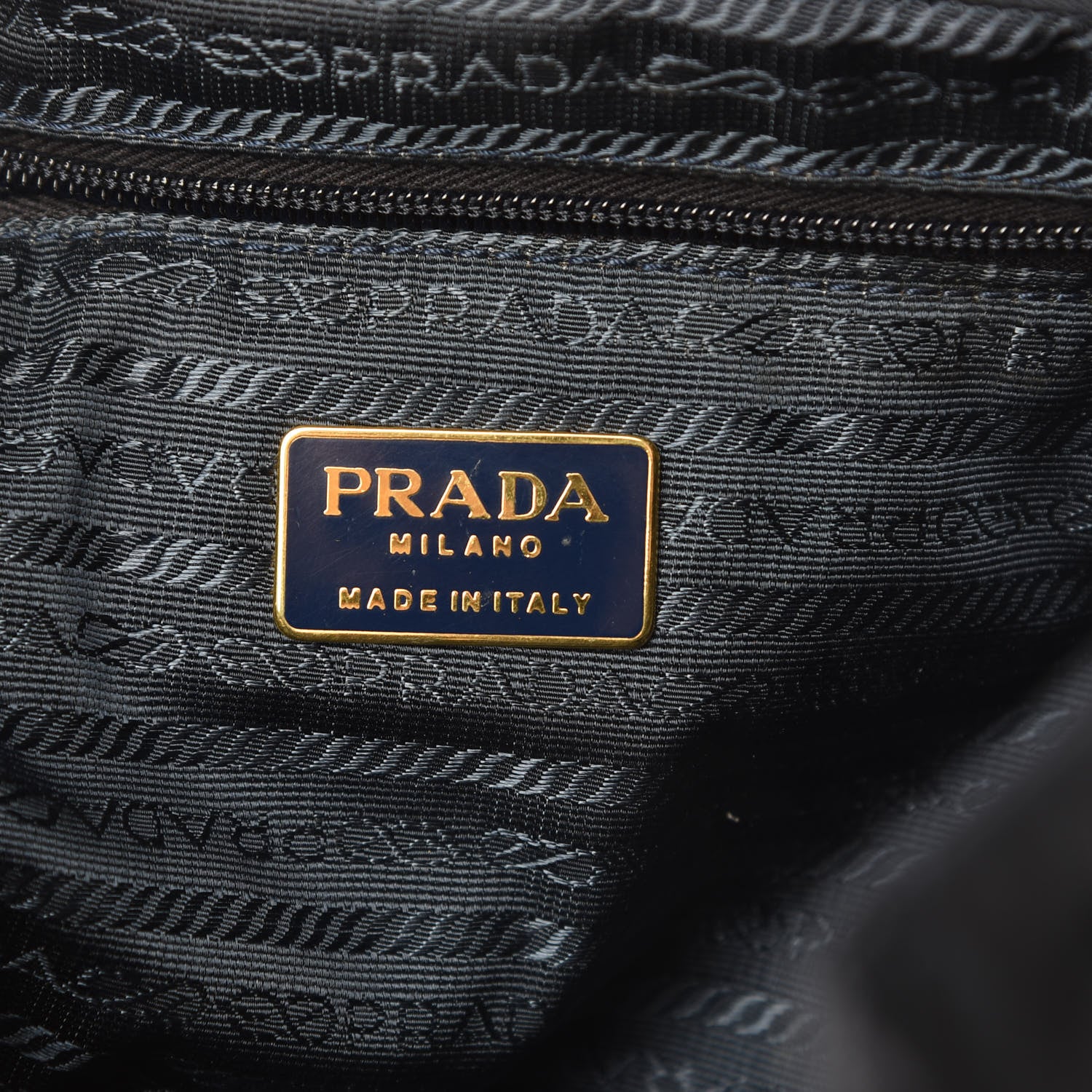 Prada Tessuto Nylon Vela Quilted Chain Backpack Navy 5 of 13