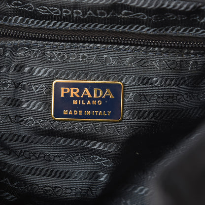 Prada Tessuto Nylon Vela Quilted Chain Backpack Navy 5 of 13
