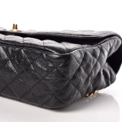 Chanel Crumpled Grained Calfskin Quilted Medium Single Flap Black 5 of 13