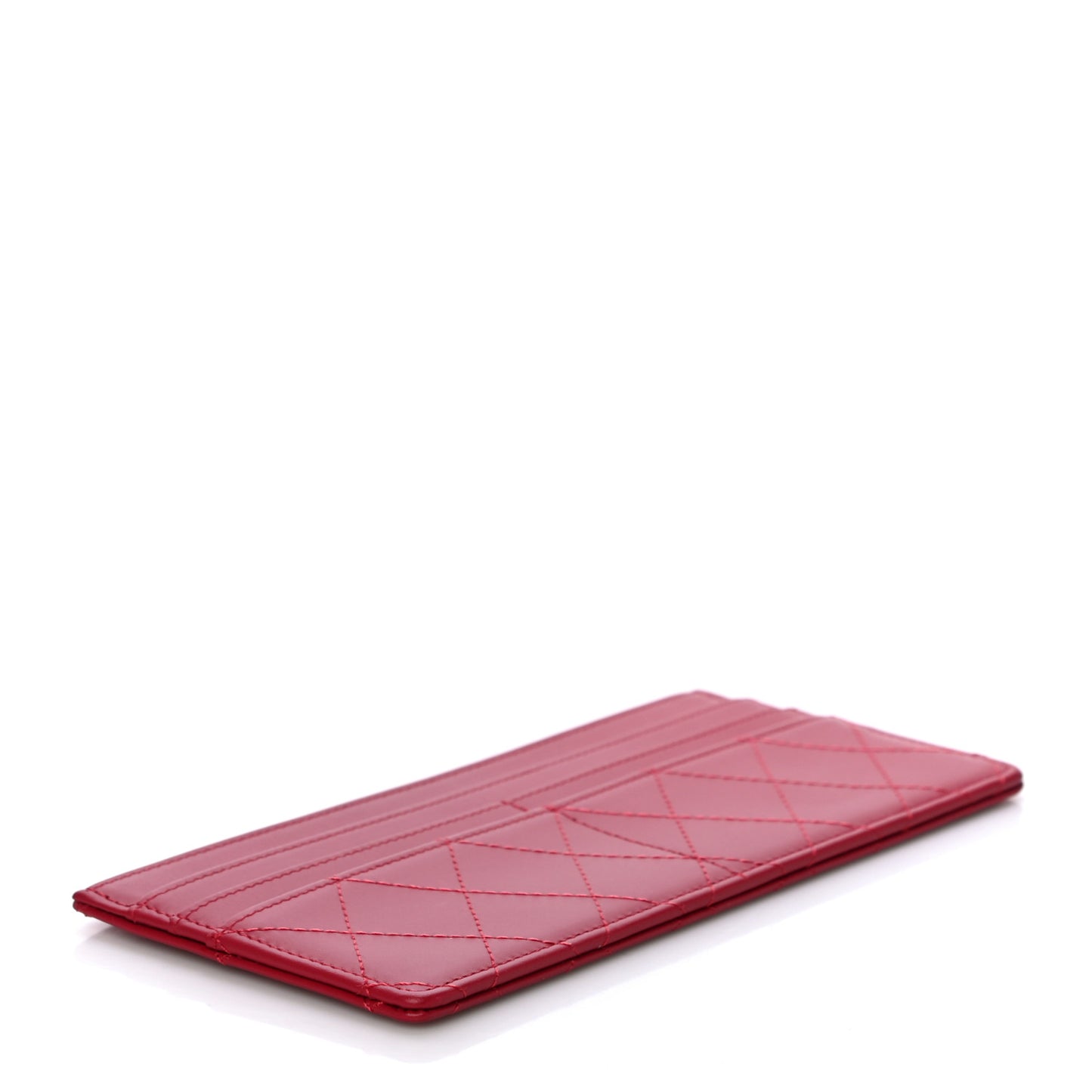 Calfskin Stitched Removable Insert Red