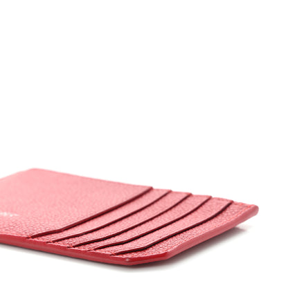 Saint Laurent Grained Calfskin 5 Fragments Zip Pouch Card Holder New Red 9 of 9
